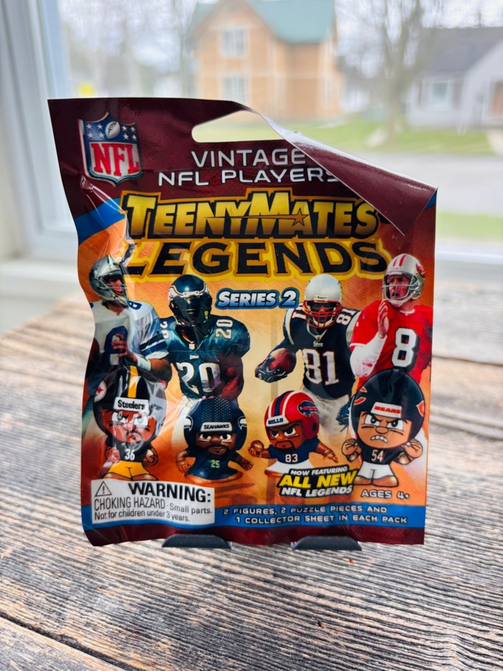NFL TeenyMates Legends Series 2 - Red, Gold, Blue. Unopened still sealed.